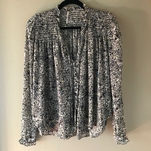 Free People Floral Top